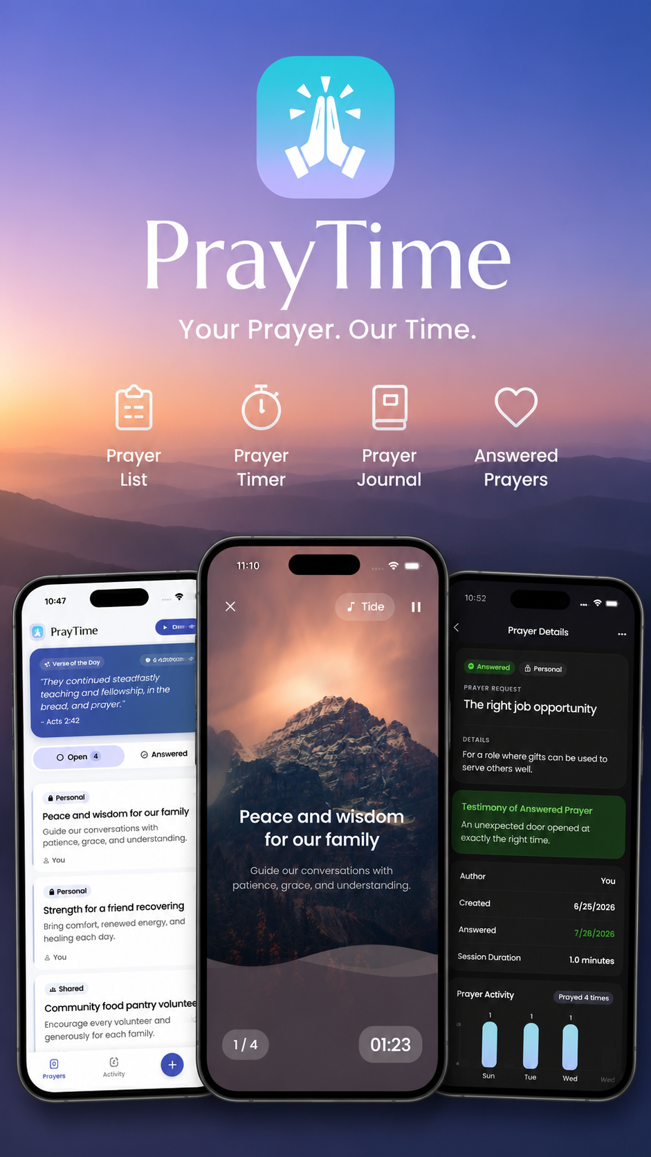 PrayTime application view